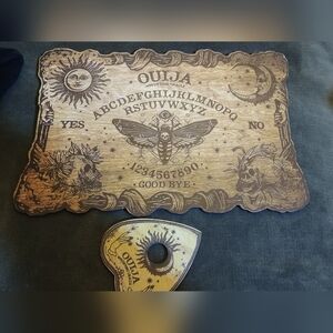 Wooden Ouija Board with Planchette